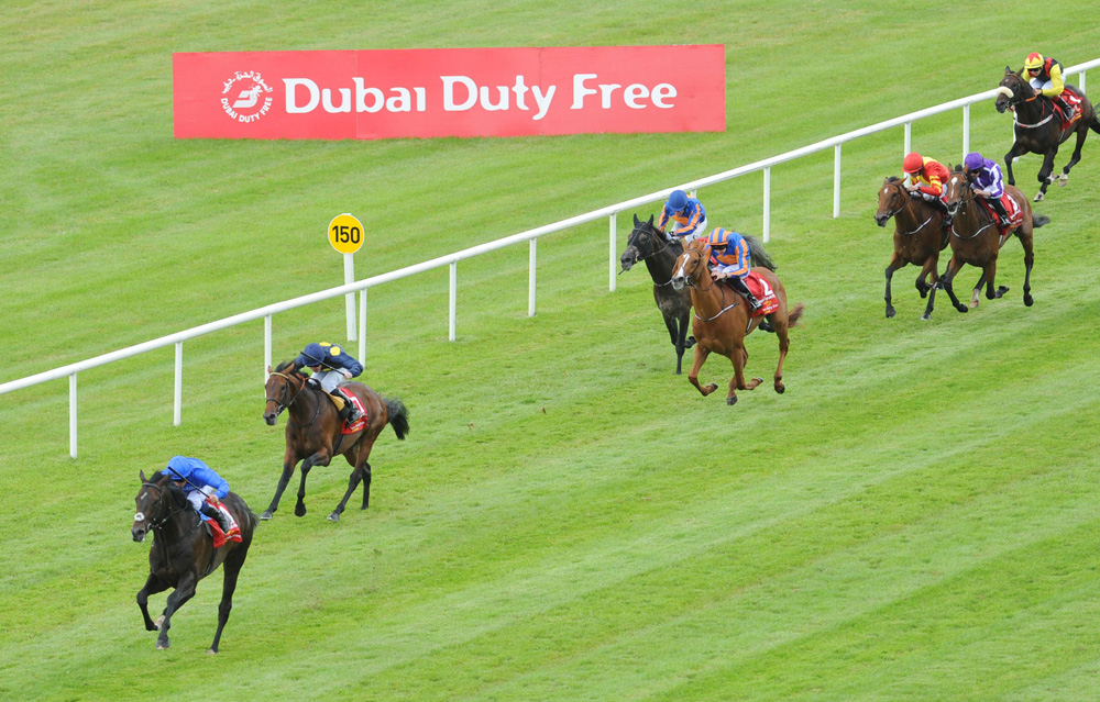 Jack Hobbs, seen here winning the Group 1 Irish Derby, is another exciting new sire at Overbury Stud in Gloucestershire.