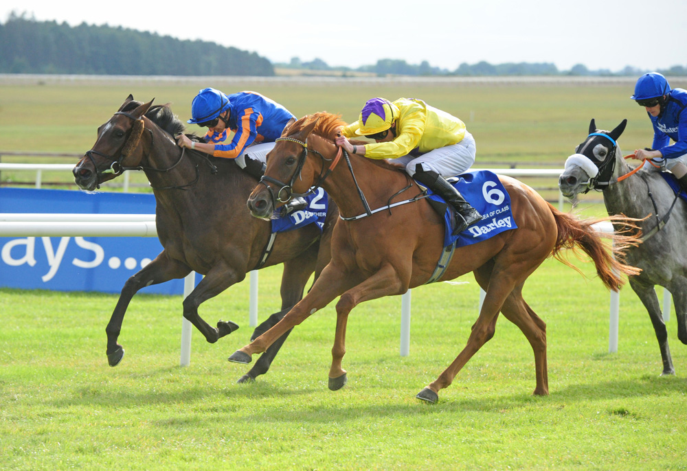 Sea Of Class became Sea The Stars’ ninth individual Group 1 winner when landing the Darley Irish Oaks.