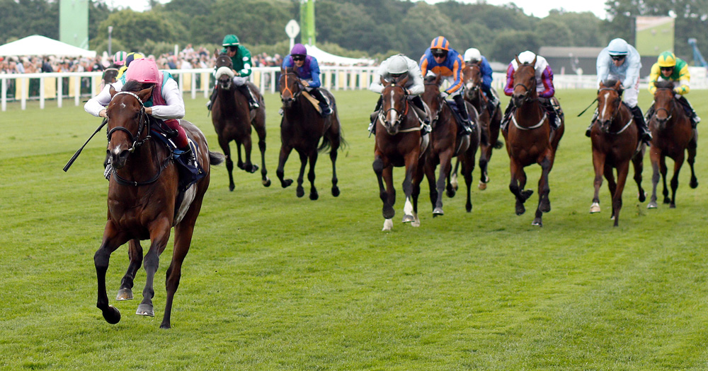 Calyx wins the Group 2 Coventry Stakes at Royal Ascot to provide his sire Kingman with his first major success.