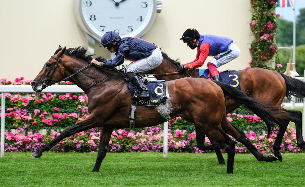 Russian Emperor was never stronger than at the finish when winning the Hampton Court Stakes at Royal Ascot.