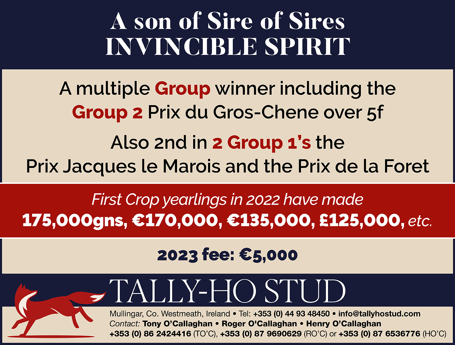 INNS OF COURT Thoroughbred Stallion Guide