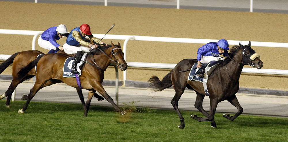 Ghaiyyath’s son, Opera Ballo, scores his first Group 1 success in the Jebel Hatta at Meydan. He looks sure to play a significant role in the top European ten-furlong races this summer